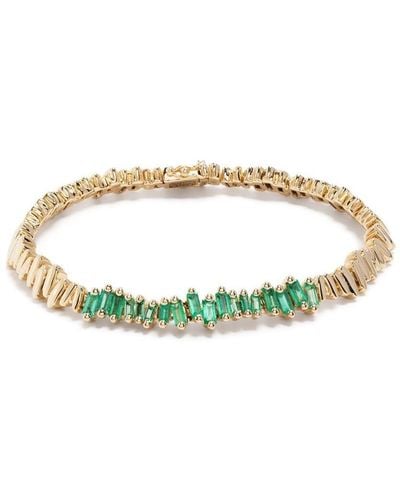 Suzanne Kalan 18kt Yellow Gold New Id Emerald Bracelet - Metallic
