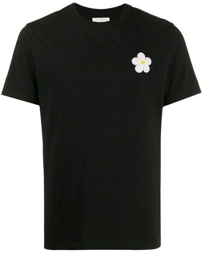 Sandro T-shirt à fleur brodée - Noir