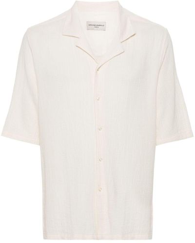 Officine Generale Cotton Short-sleeves Shirt - White