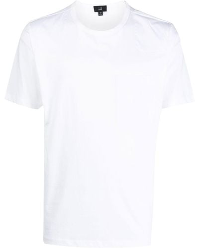 Dunhill T-shirt Met Opgestikte Zak - Wit