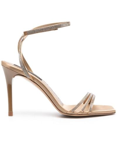 Pedro Garcia Flanna Cystal-embellished Sandals - Natural