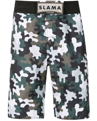 Amir Slama Camouflage-print Bermuda Shorts - Multicolour
