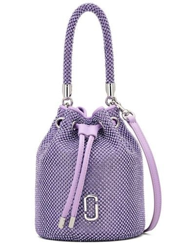 Marc Jacobs The Rhinestone Mini Bucket Bag - Purple