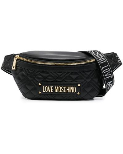 Love Moschino ロゴ ベルトバッグ - ブラック