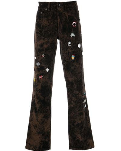 Haculla Pantalones holgados con detalle de pin - Negro