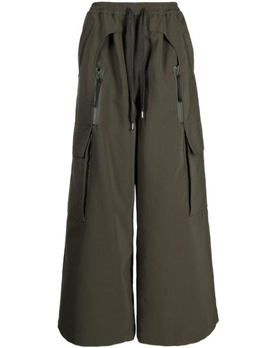 Yoshio Kubo Temple Multi-pocket Trousers - Green