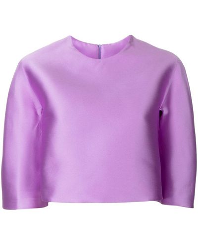 Isabel Sanchis Puff-sleeved Blouse - Purple