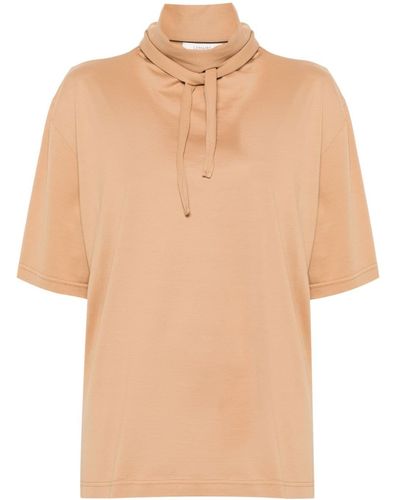 Lemaire Tie-gathered T-shirt - Natural