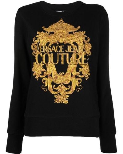 Versace Jeans Couture ヴェルサーチェ・ジーンズ・クチュール バロックプリント プルオーバー - ブラック