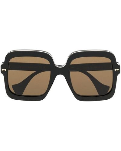Gucci Oversize Square-frame Sunglasses - Black