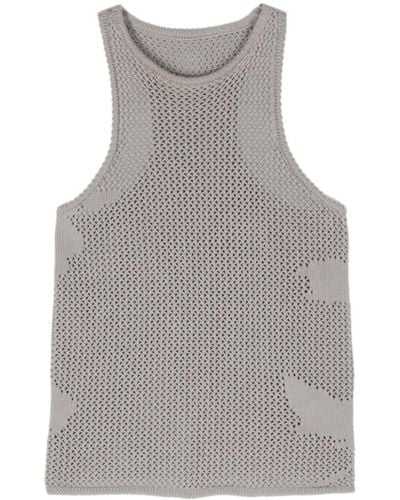Remain Helena Crochet-knit Tank Top - Gray