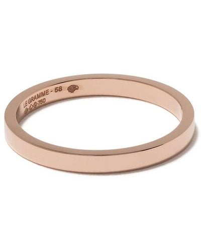 Le Gramme 18kt Red Gold 3g Band Ring - White