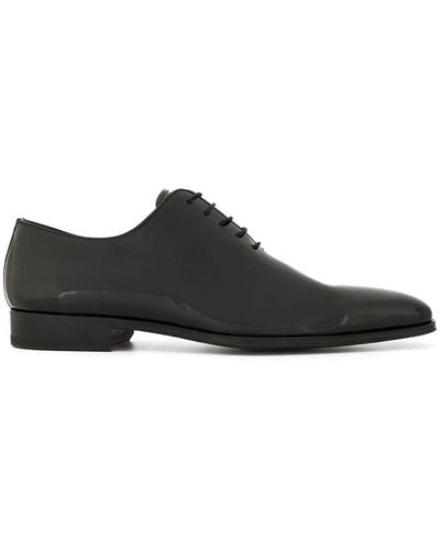 Magnanni Pointed Lace-up Shoes - Black