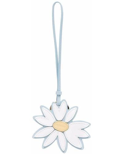 Jacquemus Schlüsselanhänger mit Blume - Weiß