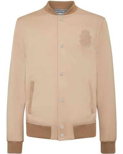 Billionaire Button-up Bomberjack - Naturel