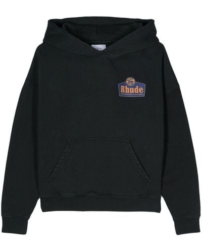 Rhude ロゴ パーカー - ブラック