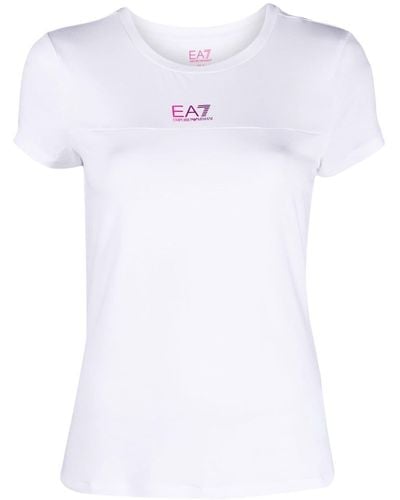 EA7 グラデーション ロゴ Tシャツ - ホワイト
