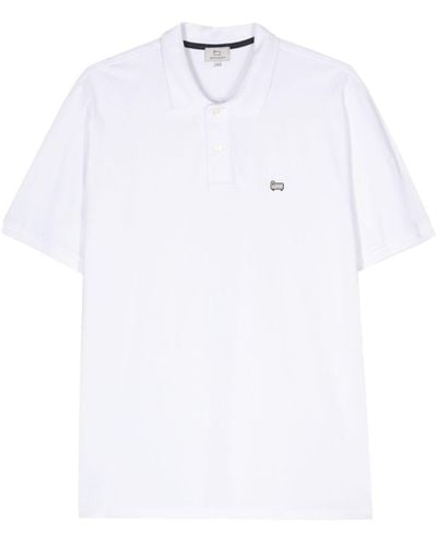 Woolrich Polo à logo appliqué - Blanc