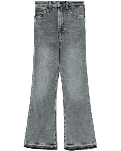 Rag & Bone Jeans svasati a vita alta - Grigio