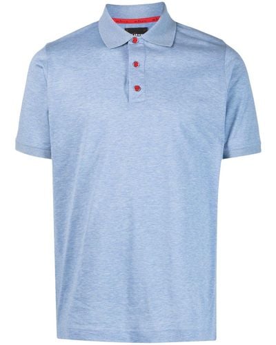 Kiton Klassisches Poloshirt - Blau