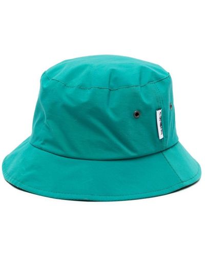 Mackintosh Pelting Dry Logo-tag Bucket Hat - Green