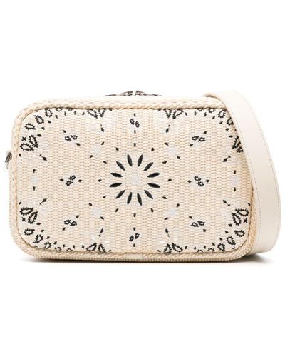 Amiri Borsa messenger con ricamo paisley - Neutro