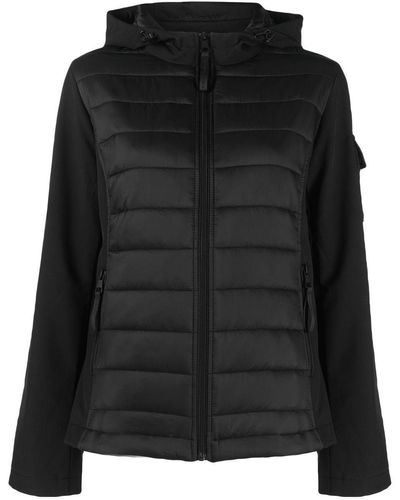 Lauren by Ralph Lauren Insulated Contrasting Sleeves Jacket - Black