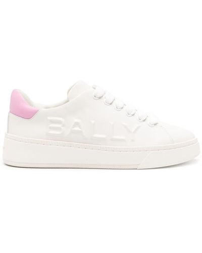 Bally Raise Lace-up Leather Trainers - White