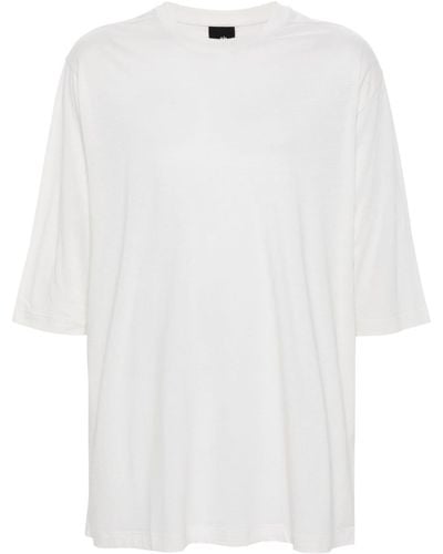 Thom Krom Camiseta con cuello redondo - Blanco