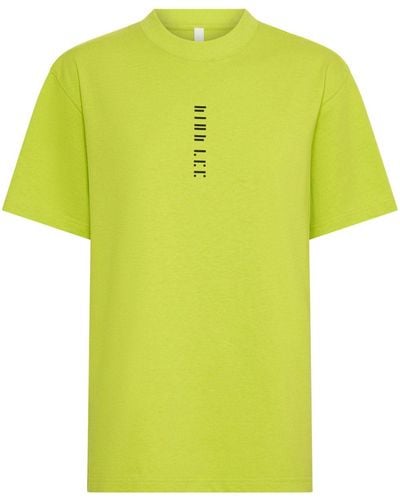 Dion Lee T-Shirt mit Mond-Print - Gelb