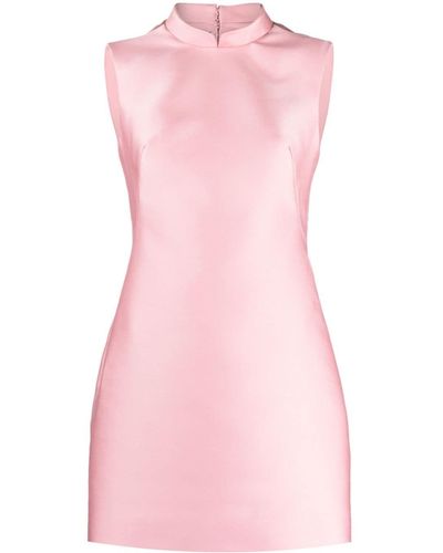 Prada Open-back Satin Minidress - Pink