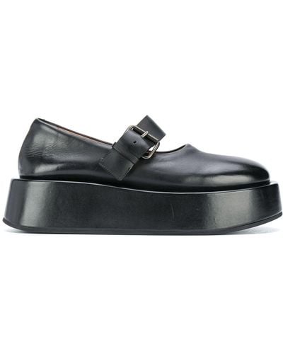 Marsèll Zapatos oxford de plataforma - Negro