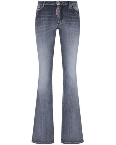 DSquared² Faded Flared Jeans - Blue