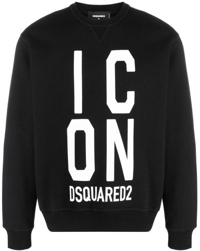 DSquared² Hoodie mit "Icon"-Print - Schwarz