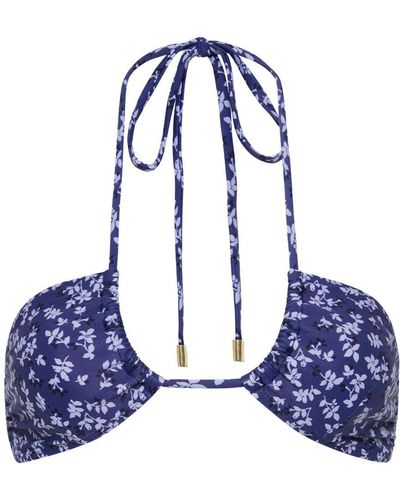 Peony Top bikini Periwinkle - Blu