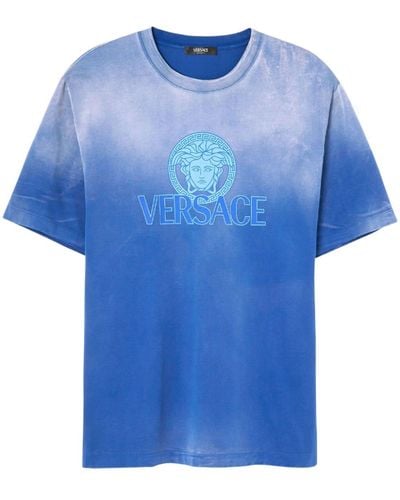 Versace メドゥーサ Tシャツ - ブルー
