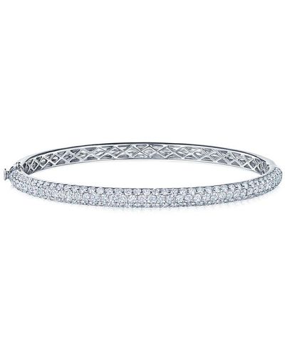 Kwiat Bracelet jonc Moonlight 3 rangs médium en or blanc 18ct orné de diamants - Métallisé
