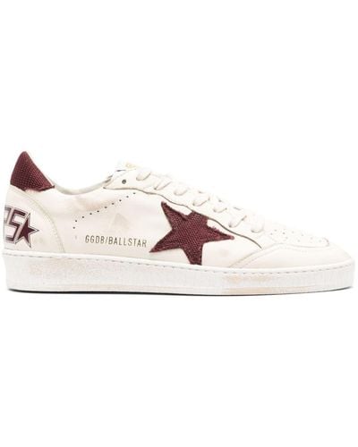 Golden Goose Ball Star Leather Sneakers - Pink