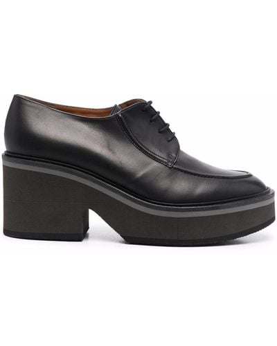 Robert Clergerie Lace-up Brogue Court Shoes - Black
