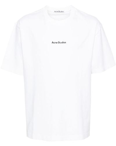 Acne Studios Logo-print Cotton T-shirt - White