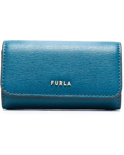 Furla Logo-plaque Leather Purse - Blue