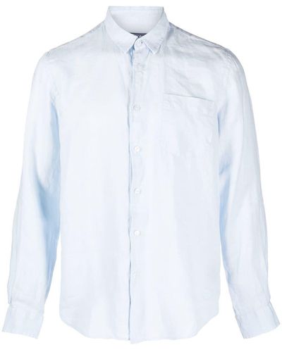 Vilebrequin Camisa Caroubis de manga larga - Blanco