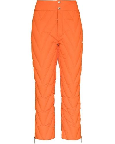 Khrisjoy Pantalon de ski à matelassage à chevrons - Orange