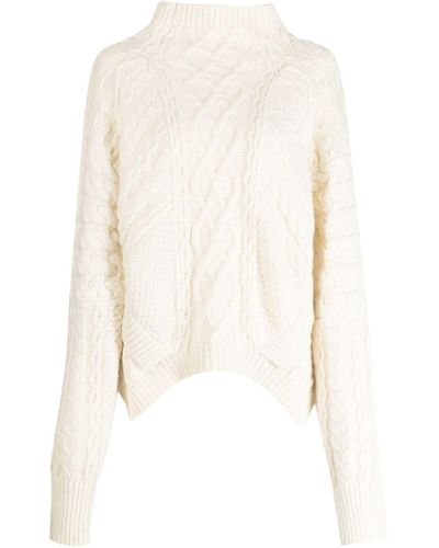 Erdem Cable-knit Wool Sweater - White