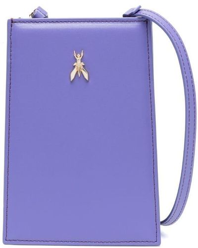 Patrizia Pepe Fly Bamby Leather Phone Pouch - Purple