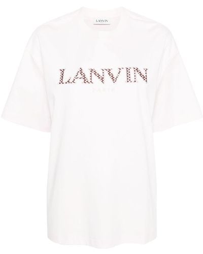 Lanvin Logo Cotton T-Shirt - White