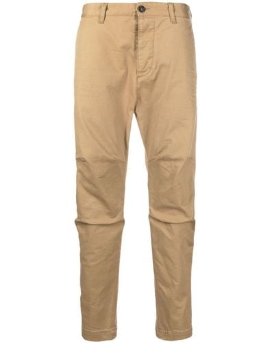 DSquared² Pantalones ajustados de talle medio - Neutro
