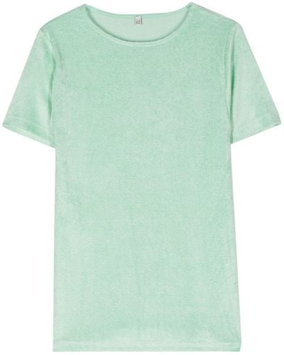 Baserange T-Shirt aus Frottee - Grün