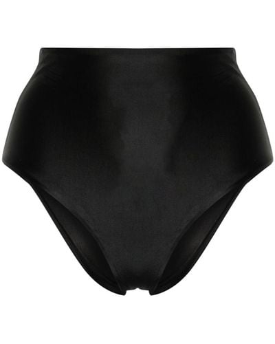 Raquel Diniz X Lenny Niemeyer High-waisted Bikini Bottoms - Black