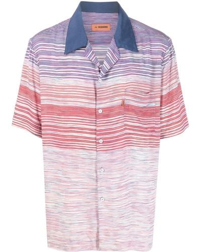 Missoni Stripe-pattern Shirt - Pink